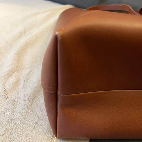 Madewell Brown Leather Tote Bag - Picture 3 of 8